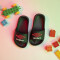 Chanclas Infantiles Umbro Locker Room Negro - Rojo - Blanco