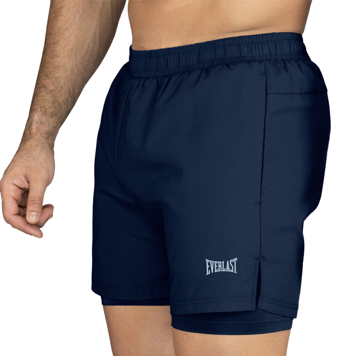 SHORT MEN POLY VERLAST 2-IN-1 URBAN 5"-NA - AZUL NAVI 