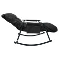 Sillón Mecedor Santorin Microfibra Negro