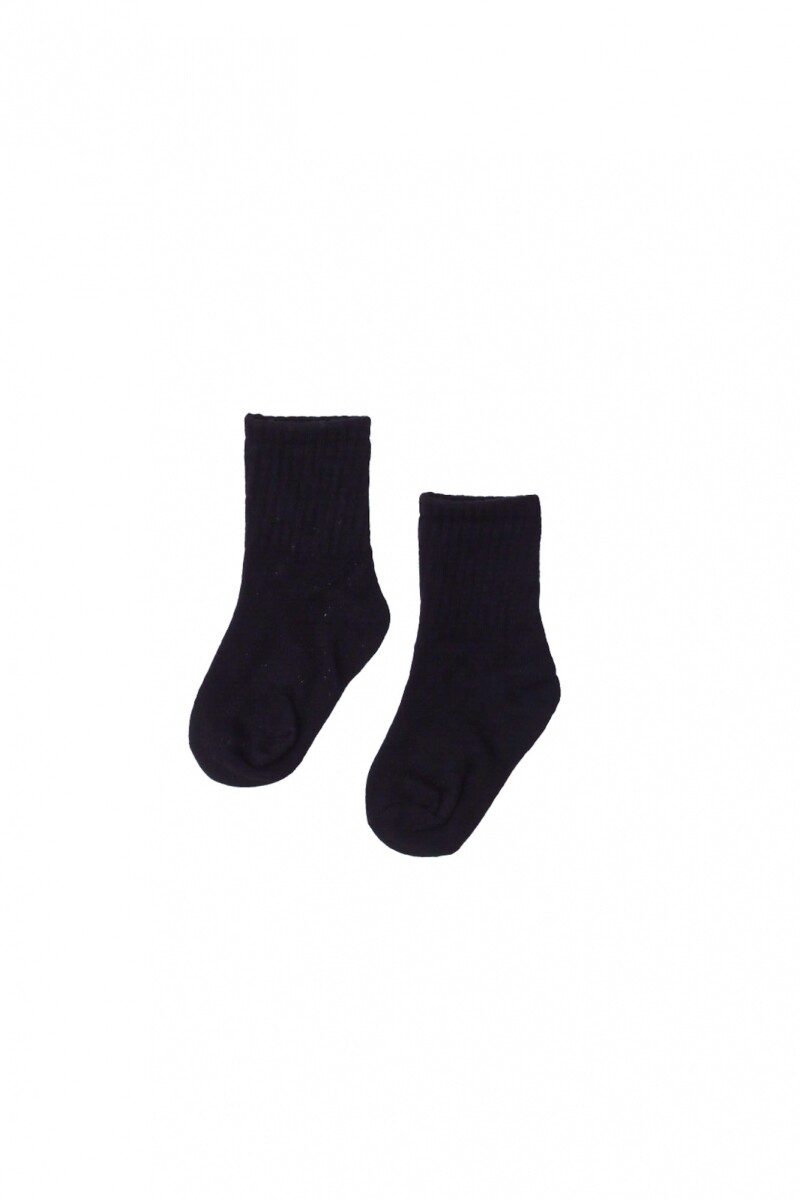 Medias Kids Pack X2 Rib - Negro 