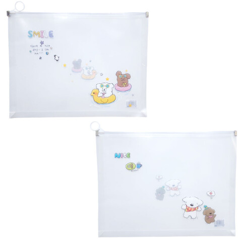 Carpeta sobre transparente de PVC con cierre Carpeta Sobre Transparente De Pvc Con Cierre