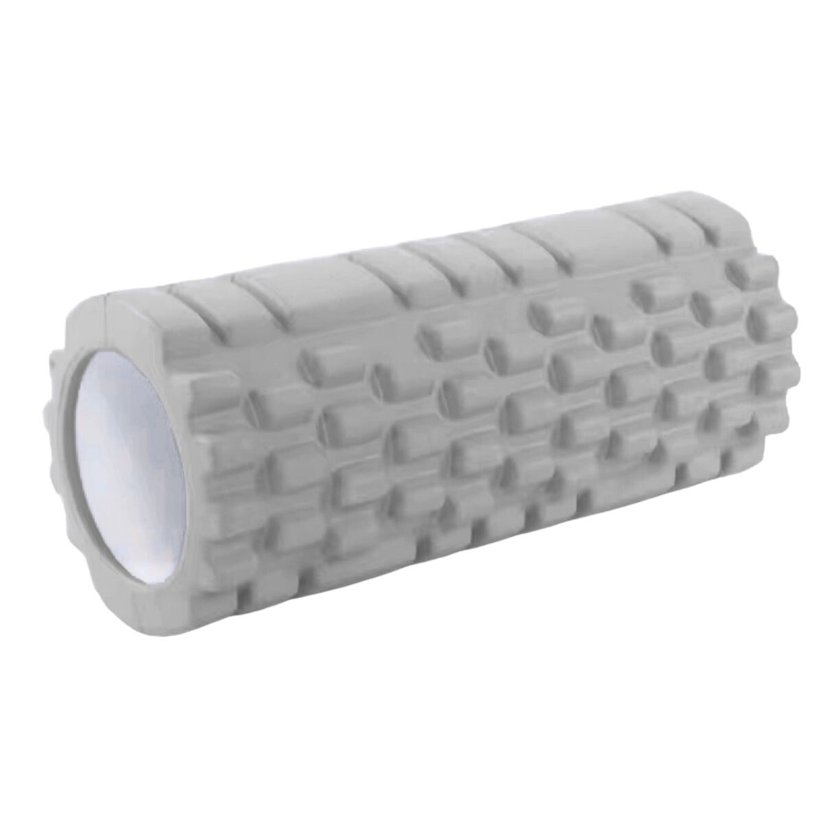 Rolo Masajeador Rodillo Pilates Yoga Foam Roller 33 Cm Color Gris 