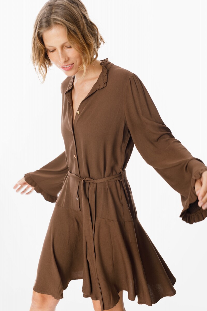Vestido Land - Chocolate 