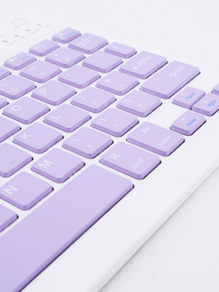TECLADO INALAMBRICO USB VIOLETA