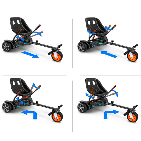 Asiento Silla P/hoverboard Pro Patineta Eléctrica Negro