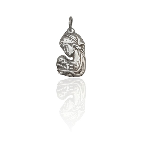 Dije Mamá con Bebé-Plata 925-Sin Piedra-CP3004 sinpiedra