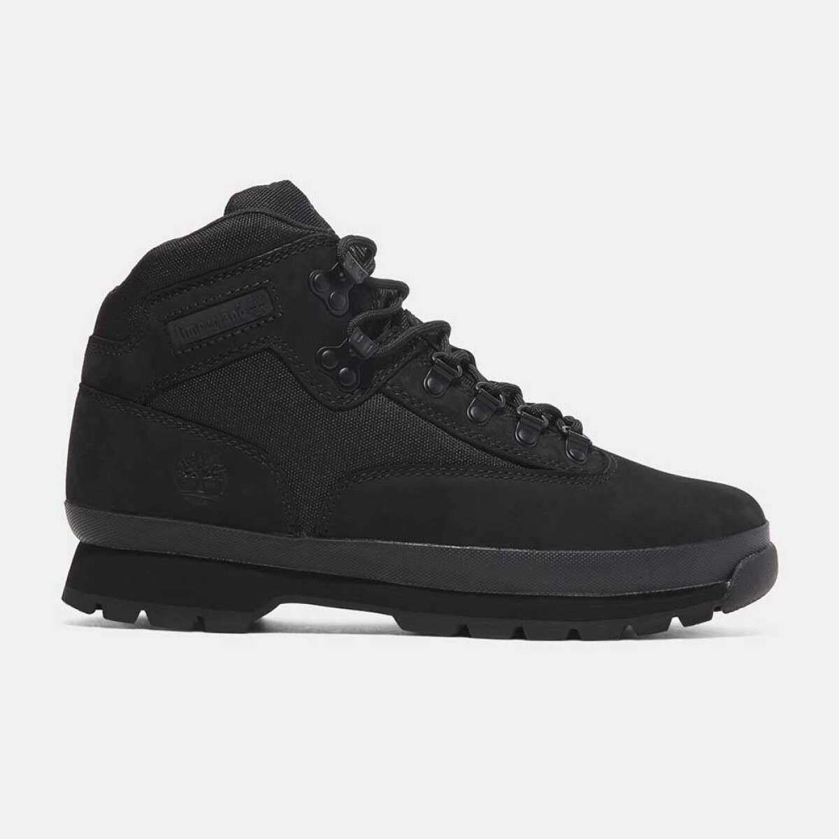 Botas Euro Hiker Mid Hombre - Black Nubuck 