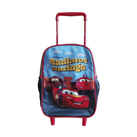 Mochila Infantil Cars con Carro Tafeta Chica 30 x 23 cm U