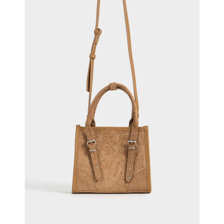 Cartera Mini City Chocolate Marron Camel