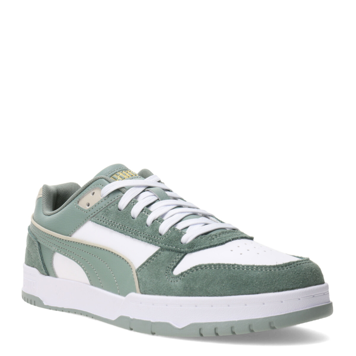 Championes de Hombre Puma Game Low SD Puma - Blanco - Verde - Amarillo Arena 