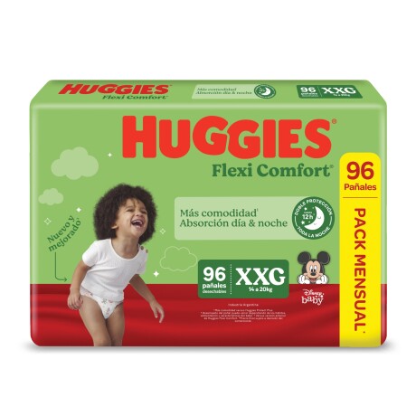 Pañales Huggies Flexi Comfort XXG x 96 Pañales Huggies Flexi Comfort XXG x 96