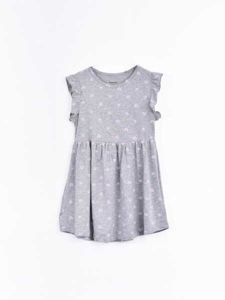 VESTIDO JUANITA GRIS MELANGE M