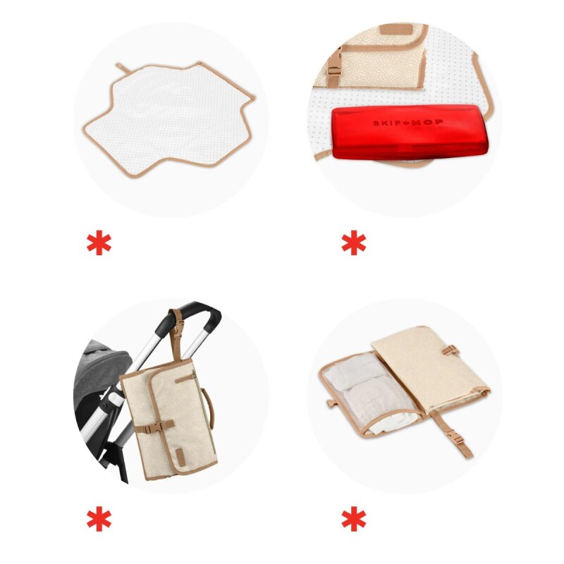 Cambiador portatil Pronto Signature Sip Hop - Beige Cambiador Portatil Pronto Signature Sip Hop - Beige