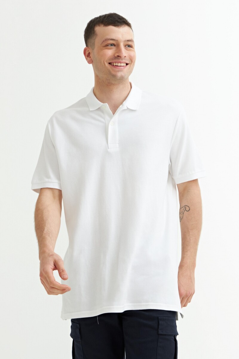 Remera Polo - Blanco 