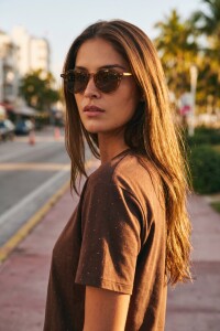 Lentes De Sol Polarizados Marron Lavado