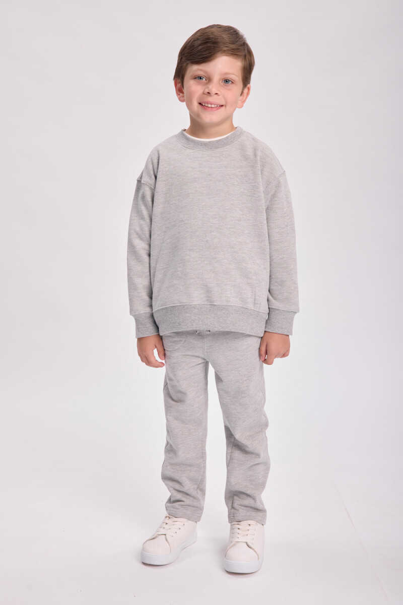 Pantalón deportivo recto Gris