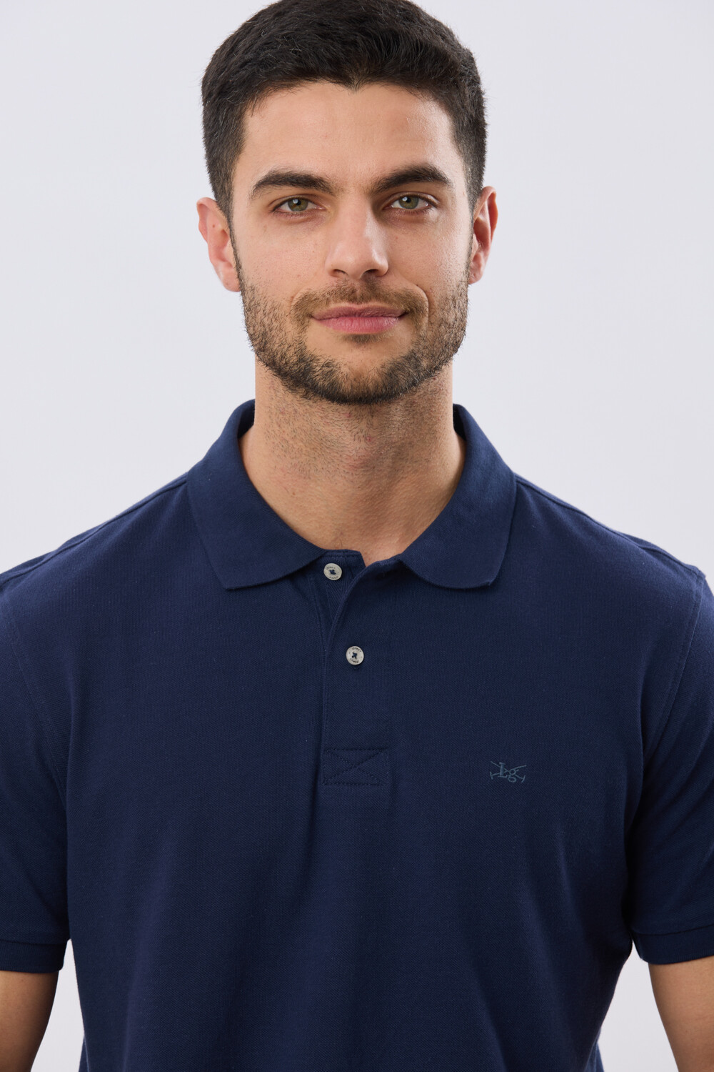 REMERA POLO LISA PIQUÉ Azul