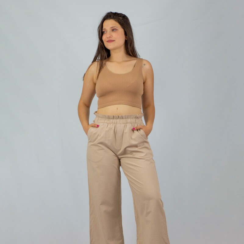 Pantalon Cropped Wanna Beige