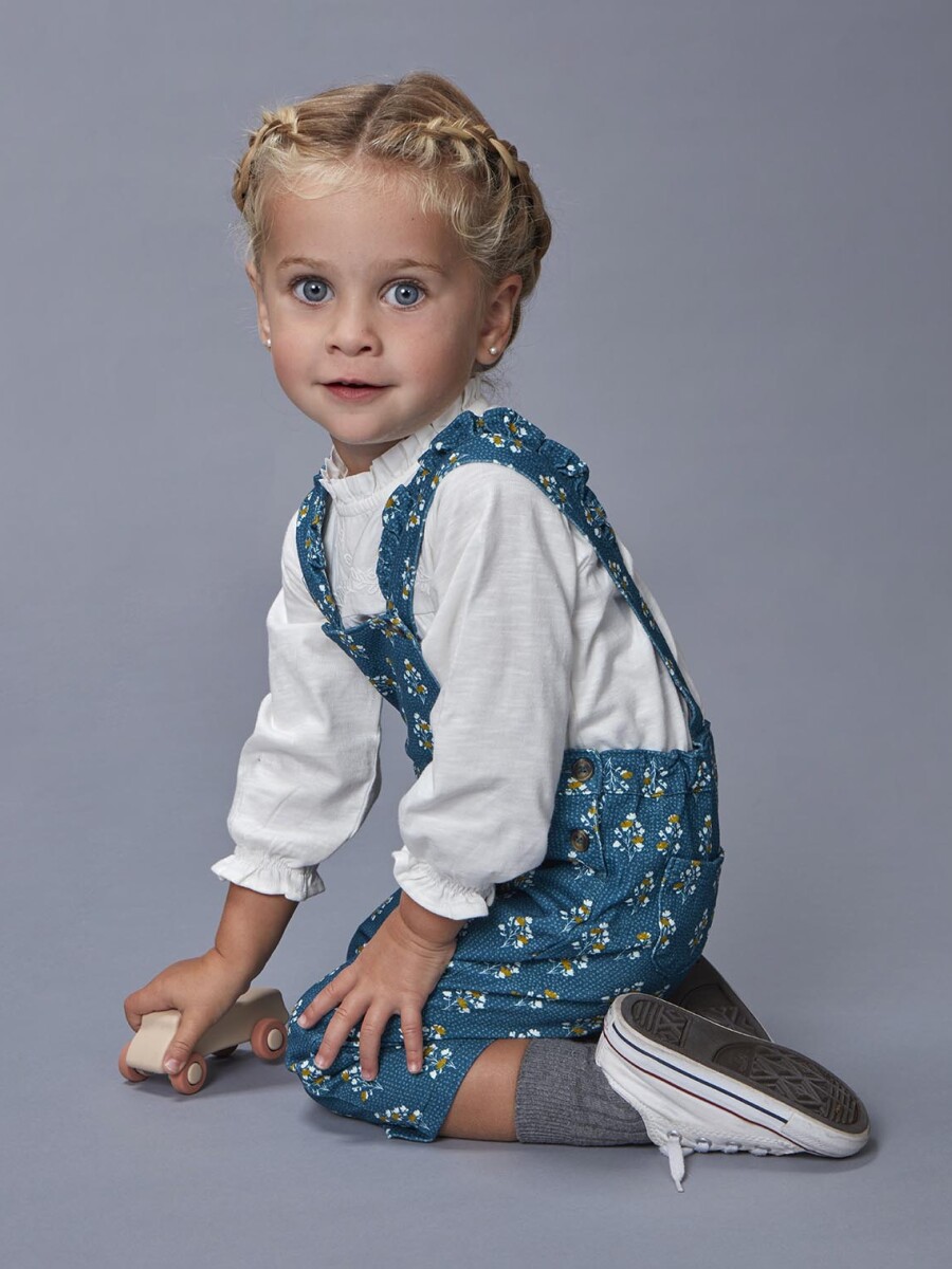 Camiseta Bordada Blanco Roto