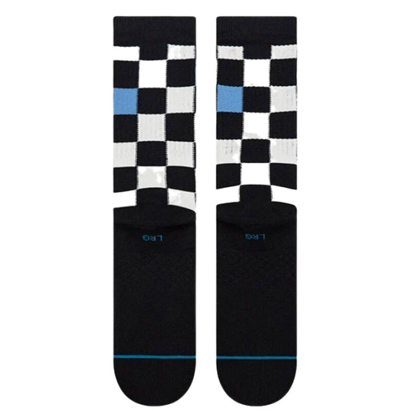 Medias Stance Chef Check Crew - Negro Medias Stance Chef Check Crew - Negro