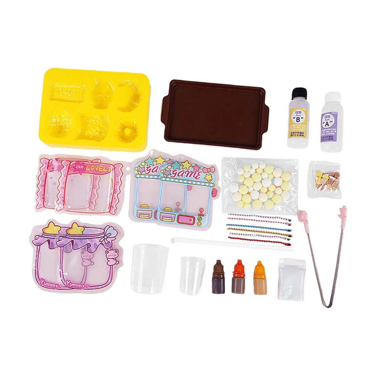 Set Juego Manualidad Alimentos C/Pegamento Tintas Accesorios - Set Juego Manualidad Alimentos C/pegamento Tintas Accesorios 