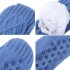 Medias Termicas Polar Invierno Algodón Antideslizantes Variante Color Azul