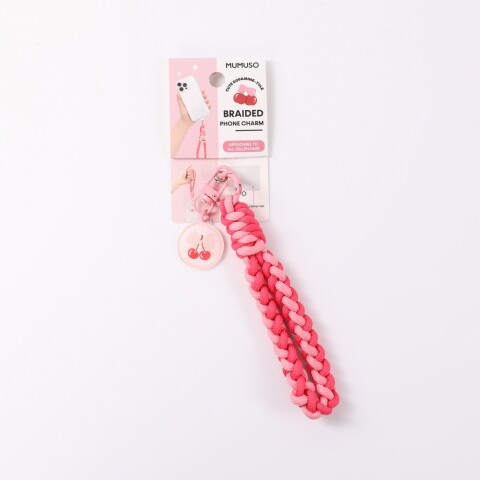 COLGANTE TRENZADO PARA TELÉFONO (CEREZA) COLGANTE TRENZADO PARA TELÉFONO (CEREZA)