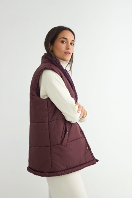 CHALECO SHERPA NOEMIE Bordó