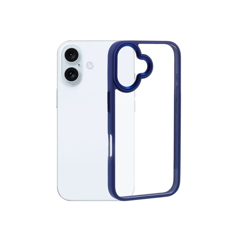 Protector para iPhone 16 bordes color azul Protector Para Iphone 16 Bordes Color Azul