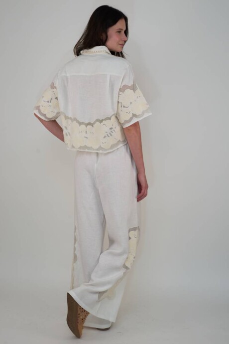 Pantalon Wild Flower White Pantalon Wild Flower White