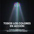 Proyector Luces LED RGB X18 Control Discoteca Fiesta Evento Color Negro