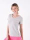 REMERA LOLA GRIS MELANGE M