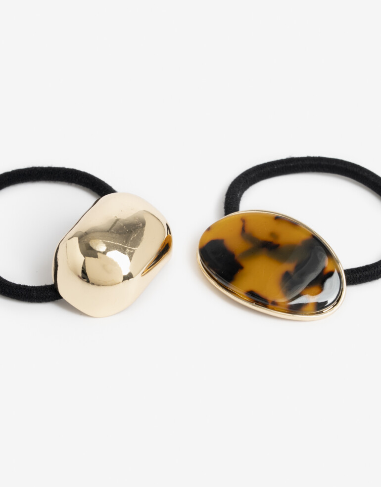 Gomitas Elásticas Sets Metal Set De Gomitas Elásticas Cuff - Combinacion Bicolor