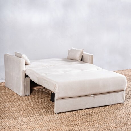 Sofá Cama Iara 2 Cuerpos Beige