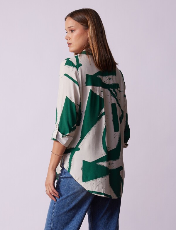 Camisola Print MULTI/VERDE