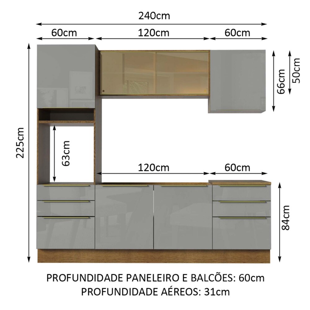 COCINA LUX 240 CM