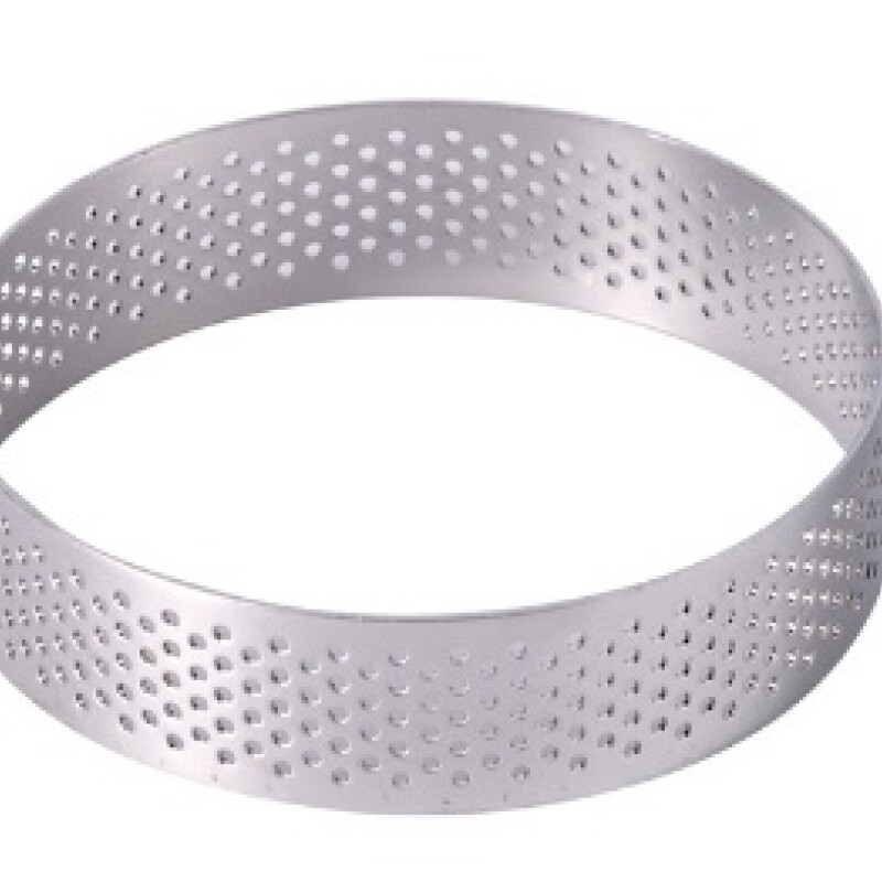 Molde para postres micro perforado metal 8cm N/a