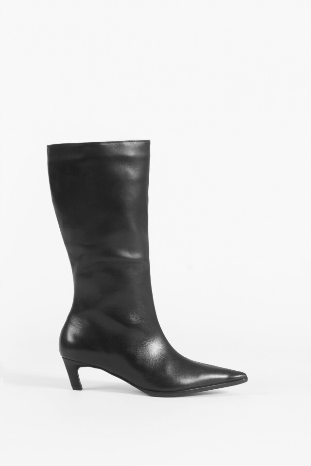 Bota de cuero Maia negro