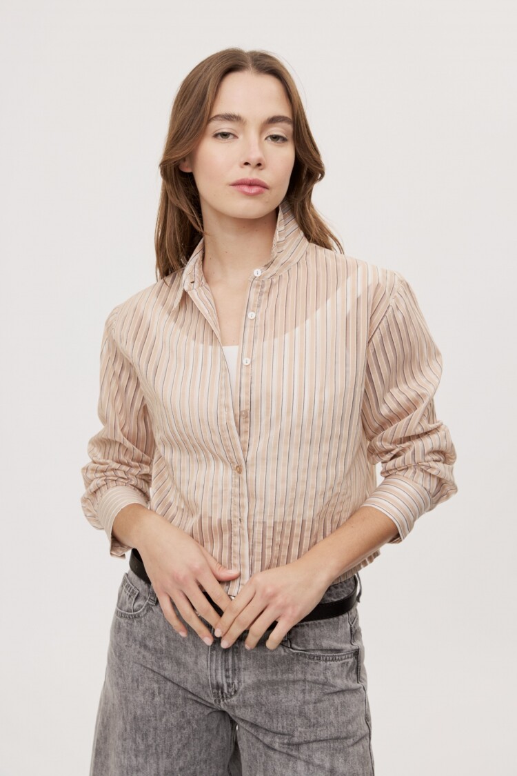 CAMISA ROSAURA STRIPES Beige