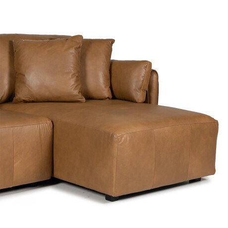 Rinconera Torino - Cuero Natural - Chaise Derecho 1016 (Nozes)