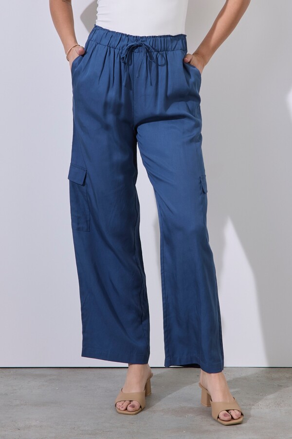 Pantalon Cargo AZUL