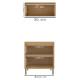 JUEGO DE COCINA 2 MODULOS MESADA MDF LINEA COLORS FREIJO Y VERDE