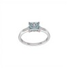Anillo Solitario-Plata rodinada-Piedra Topacio azul-AN2012 conpiedra