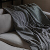 Manta para sillón y cama algodón Grafito 180 x 130 cm