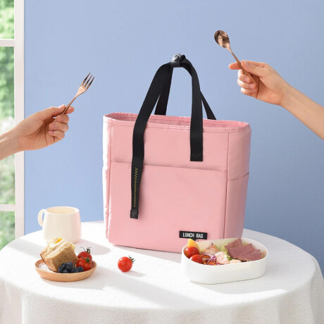 Lunchera unicolor grande Rosado