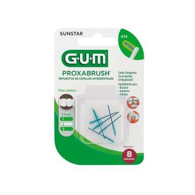Repuesto Cepillo Gum Interdental Cónico 414 8 Uds. Repuesto Cepillo Gum Interdental Cónico 414 8 Uds.