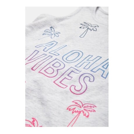 Musculosa para niña Justice Aloha Vibes Azul cielo