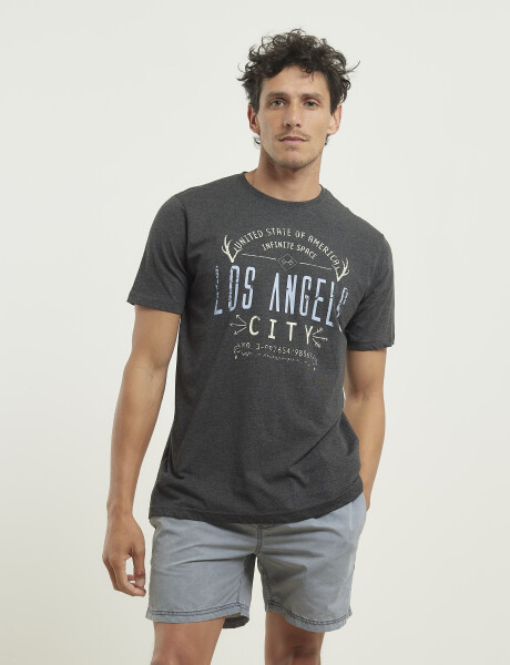 T-shirt Harry Gris Oscuro Melange