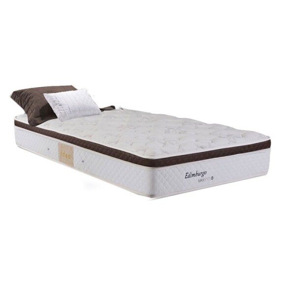 COLCHON RESORTES MAXSPRING - 1 PLAZA - MODELO EDIMBURGO - ESPUMA HR - PILLOW TOP COLCHON RESORTES MAXSPRING - 1 PLAZA - MODELO EDIMBURGO - ESPUMA HR - PILLOW TOP