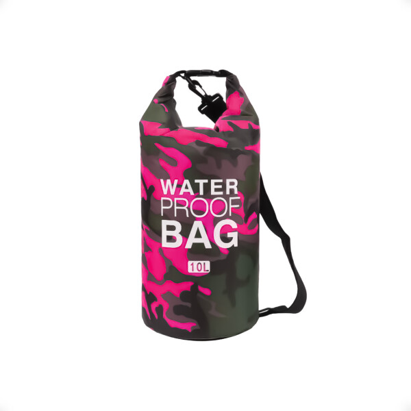 Bolsa Estanco Camuflado de 10 Litros Fucsia